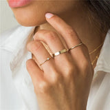14K Gold Filled Tiny Opal Ring – Minimalist Boho Jewelry