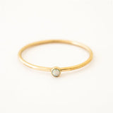 14K Gold Filled Tiny Opal Ring – Minimalist Boho Jewelry