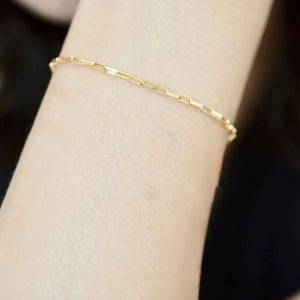 14K Gold-Filled Chain Bracelet – Handmade Boho Charm Jewelry