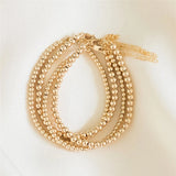 Handmade Gold Beads Bracelet – 14K Gold-Filled Boho Jewelry