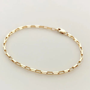 14K Gold-Filled Chain Bracelet – Handmade Boho Charm Jewelry