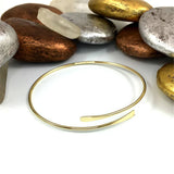 925 Silver Handmade Hammered Bracelet – Vintage Boho Jewelry