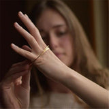 925 Silver Handmade Hammered Bracelet – Vintage Boho Jewelry