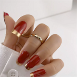 14K Gold Filled Hand-Hammered Ring – Dainty Boho Knuckle Jewelry