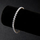 Elegant Crystal Bracelet – Gold-Tone Elastic Bangle