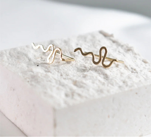 925 Silver & 14K Gold Filled Minimalist Ear Climber Earrings