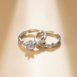 Adjustable Couple Rings – Romantic Wedding & Anniversary Bands