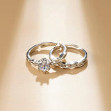 Adjustable Couple Rings – Romantic Wedding & Anniversary Bands