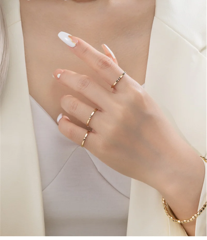 14K Gold Filled Flat Band Ring – Minimalist & Tarnish-Resistant Jewelry