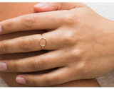 14K Gold Filled Karma Circle Ring – Boho Knuckle Jewelry