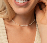 14K Gold Filled Tiny Pearl Pendant Necklace Jewelry for Women