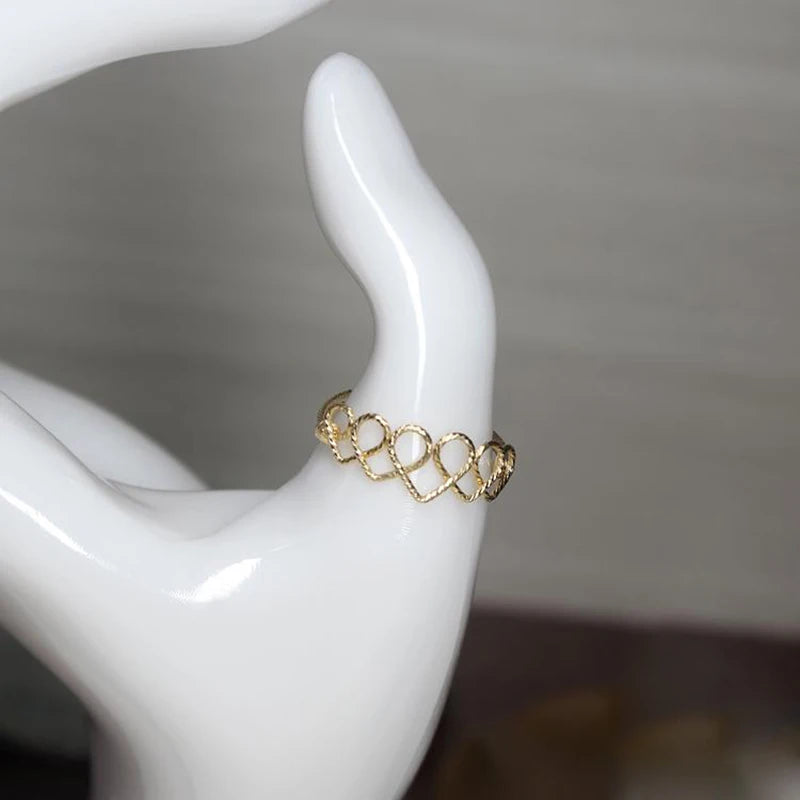 Handmade Gold Filled Heart Ring – Boho Jewelry for Women