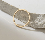 14K Gold Filled Flat Band Ring – Minimalist & Tarnish-Resistant Jewelry