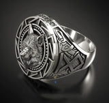 925 Sterling Silver Retro Wolf Totem Ring – Warrior Thai Silver Ring