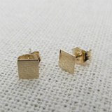 14K Gold Filled Square Tarnish-Resistant Stud Earrings