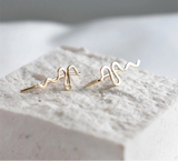 925 Silver & 14K Gold Filled Minimalist Ear Climber Earrings