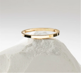 14K Gold Filled Flat Band Ring – Minimalist & Tarnish-Resistant Jewelry