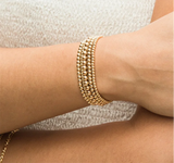 Handmade Gold Beads Bracelet – 14K Gold-Filled Boho Jewelry