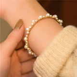 Natural Baroque Pearl Bracelet – 14K Gold-Filled Handmade Jewelry