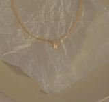 14K Gold Filled Tiny Cross Pendant Necklace