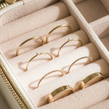 14K Gold Filled Tiny Opal Ring – Minimalist Boho Jewelry