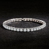LiHong S925 Sterling Silver Tennis Bracelet – Elegant Zircon Jewelry