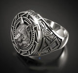 925 Sterling Silver Retro Wolf Totem Ring – Warrior Thai Silver Ring