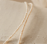 14K Gold Filled Tiny Pearl Pendant Necklace Jewelry for Women