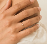 14K Gold Filled Fidget Bead Ring – Handmade Minimalist Jewelry