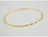14K Gold-Filled Chain Bracelet – Handmade Boho Charm Jewelry