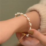 Natural Baroque Pearl Bracelet – 14K Gold-Filled Handmade Jewelry