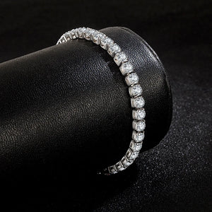 LiHong S925 Sterling Silver Tennis Bracelet – Elegant Zircon Jewelry