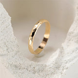 14K Gold Filled Hand-Hammered Ring – Dainty Boho Knuckle Jewelry