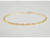 14K Gold-Filled Chain Bracelet – Handmade Boho Charm Jewelry