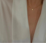 14K Gold Filled Tiny Cross Pendant Necklace