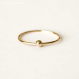 14K Gold Filled Fidget Bead Ring – Handmade Minimalist Jewelry