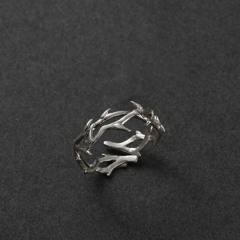 Punk Irregular Thorn Ring – Vintage Hip Hop Adjustable Couple Ring