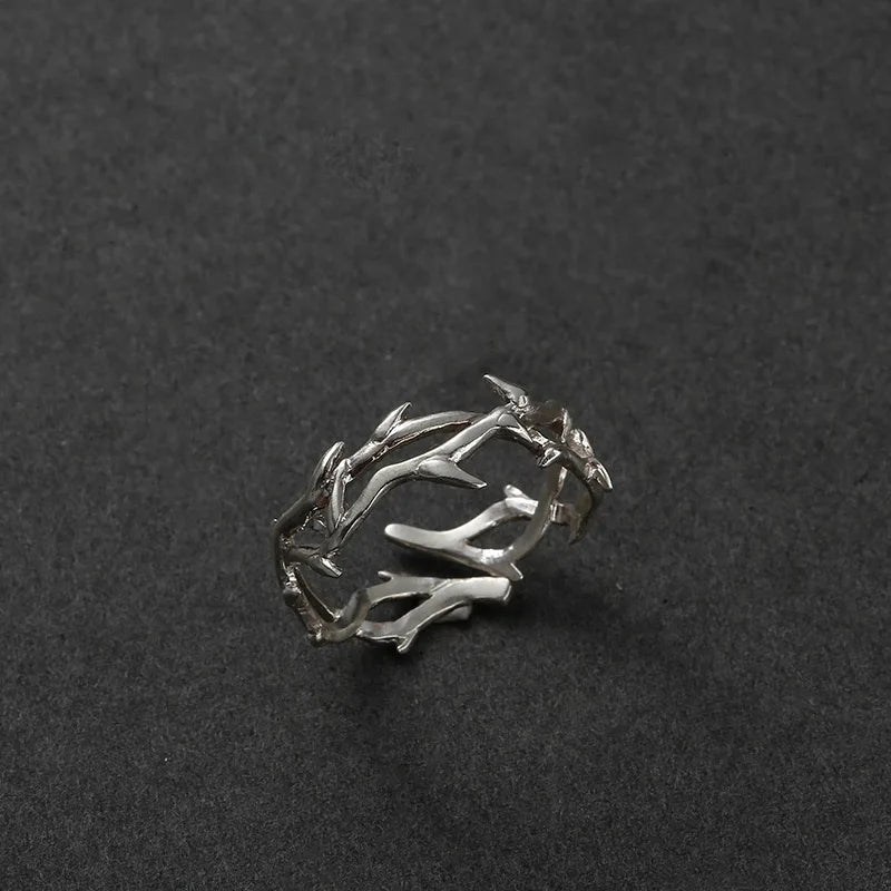 Punk Irregular Thorn Ring – Vintage Hip Hop Adjustable Couple Ring