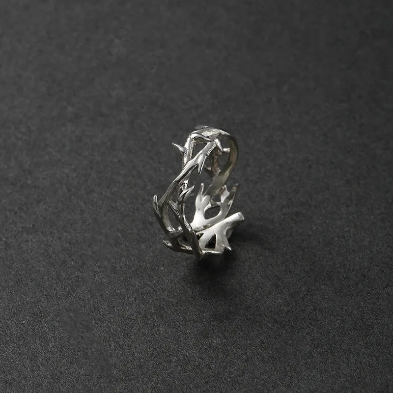 Punk Irregular Thorn Ring – Vintage Hip Hop Adjustable Couple Ring