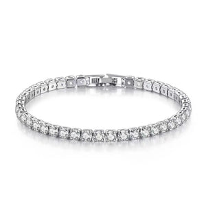 LiHong S925 Sterling Silver Tennis Bracelet – Elegant Zircon Jewelry