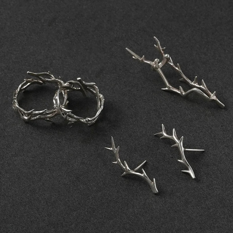 Punk Irregular Thorn Ring – Vintage Hip Hop Adjustable Couple Ring
