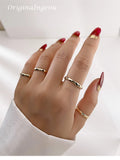 14K Gold Filled Hand-Hammered Ring – Dainty Boho Knuckle Jewelry