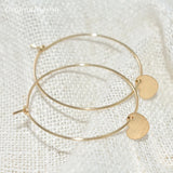 14K Gold Filled Heart-Shaped Hoop Earrings
