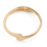 Wide Metal Bangle Ring for Women – Gold & Silver