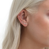 14K Gold Filled Cubic Zirconia Stud Earrings Tarnish-Resistant & Waterproof