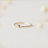 14K Gold Filled Fidget Bead Ring – Handmade Minimalist Jewelry