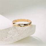 14K Gold Filled Hand-Hammered Ring – Dainty Boho Knuckle Jewelry